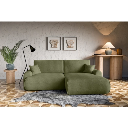 Narożnik z funkcją spania NABOO Tkanina Coral 25